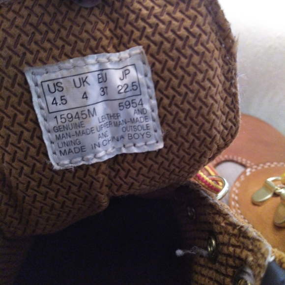 Girls timberland fabric and suede field boots - Picture 6 of 7